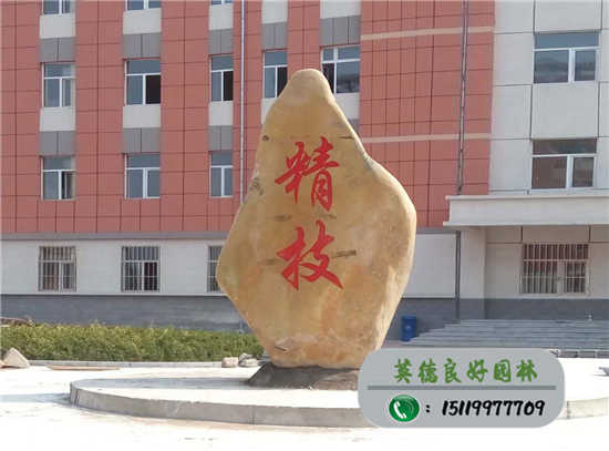 广东景观石校训石--精技